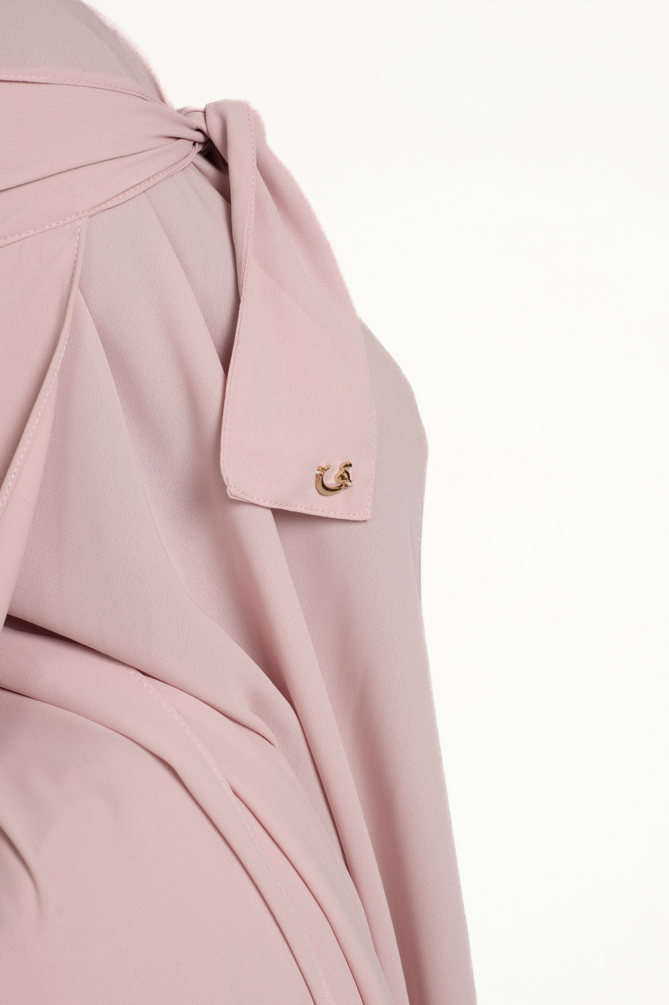 Pastel pink niqab set