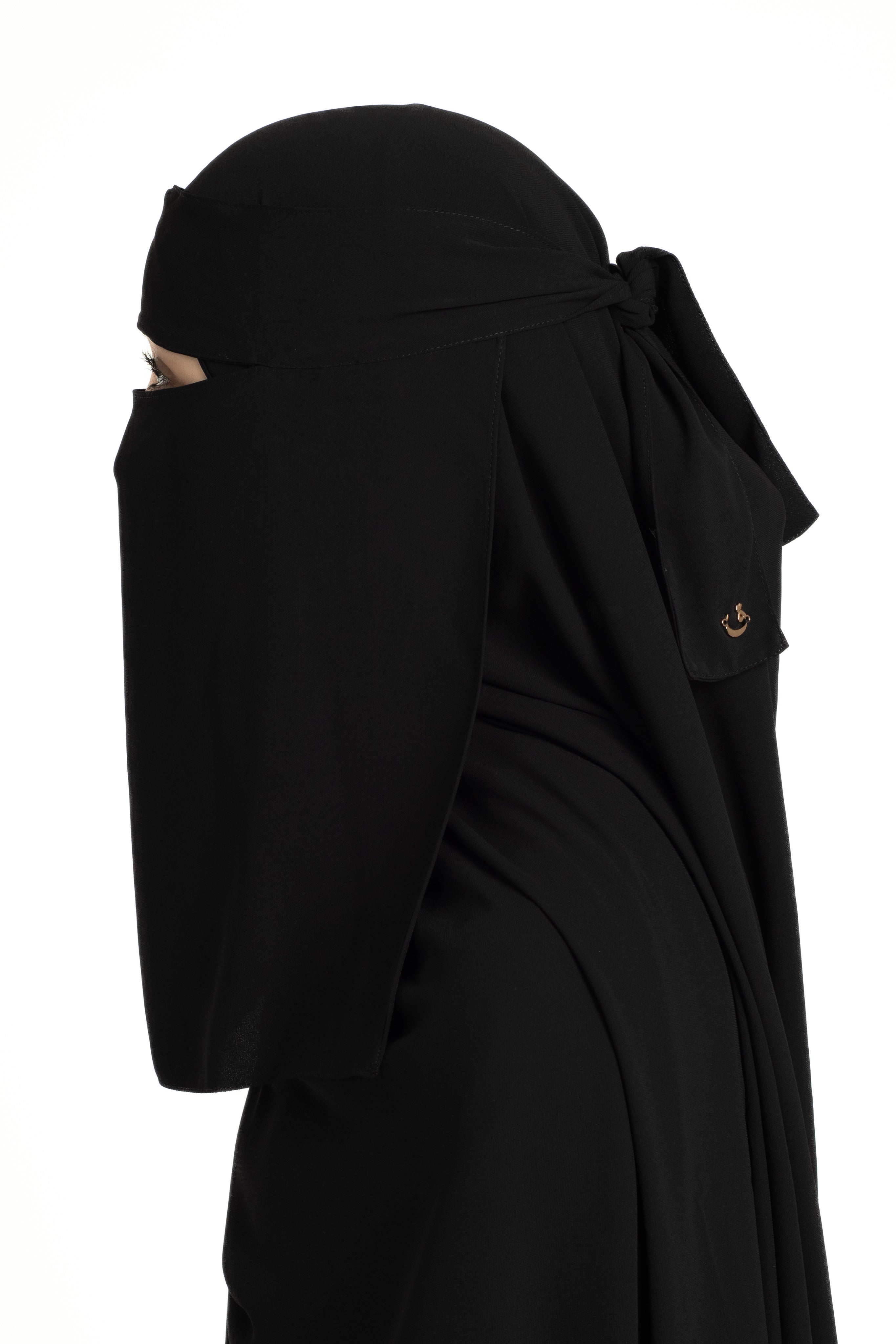 Black niqab set