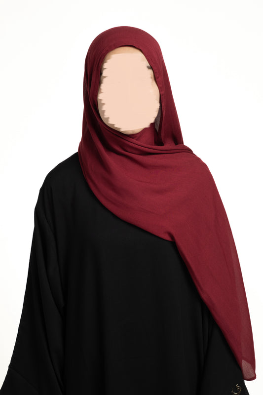 Deep burgundy modal
