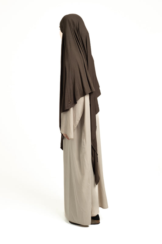 Olive brown regular Khimar