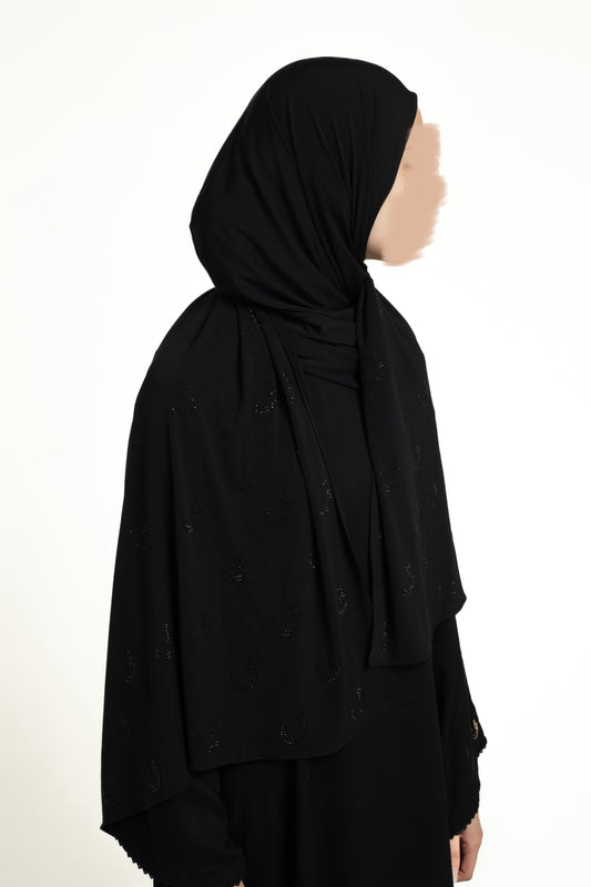 Black Rhinestone Jersey