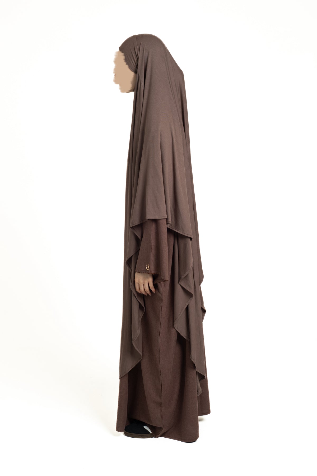 Ash brown maxi khimar