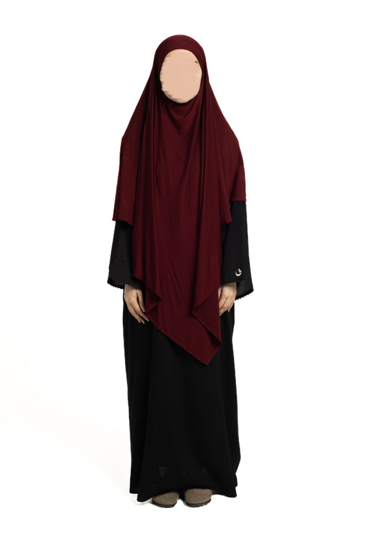 Deep Maroon regular Khimar