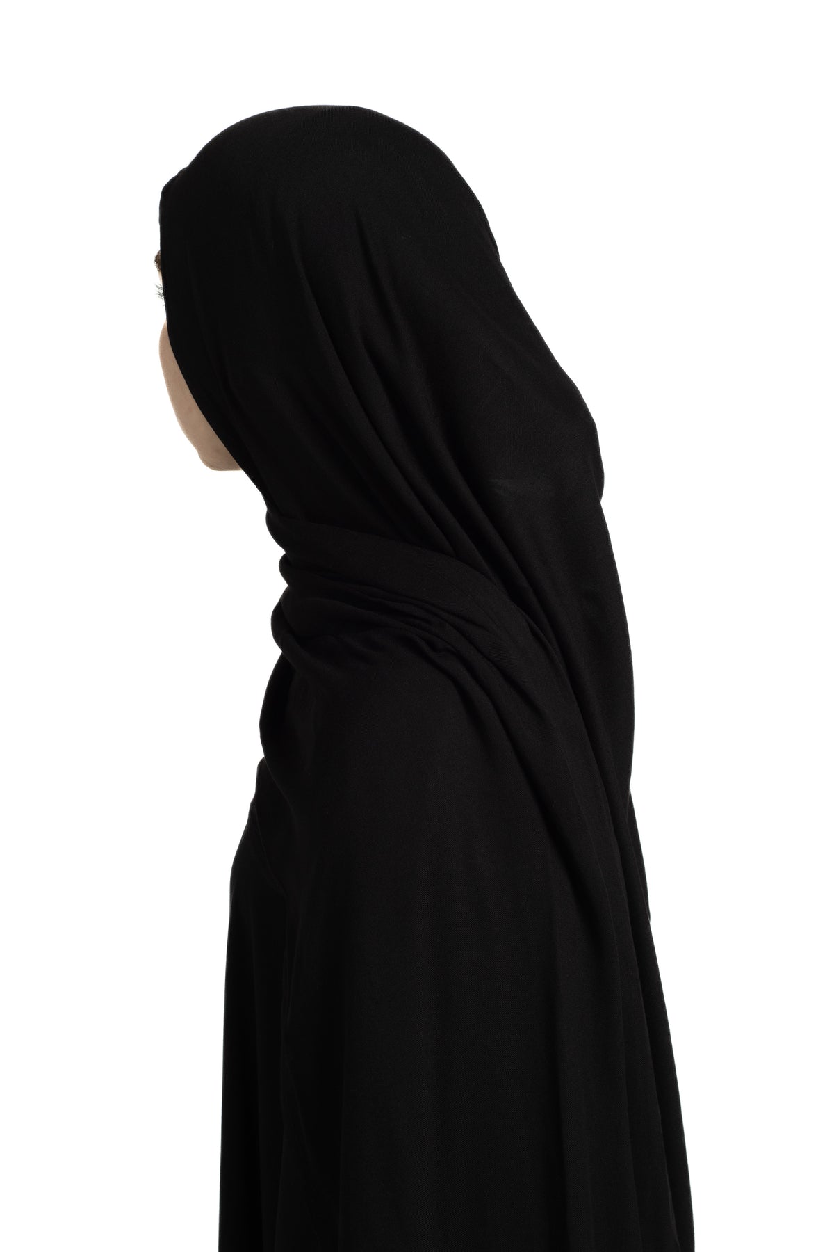 Black modal hijab