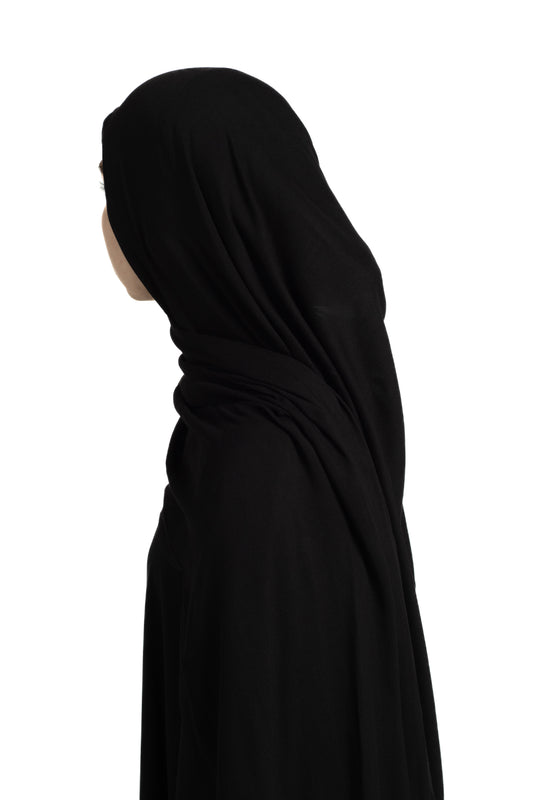 Black modal hijab