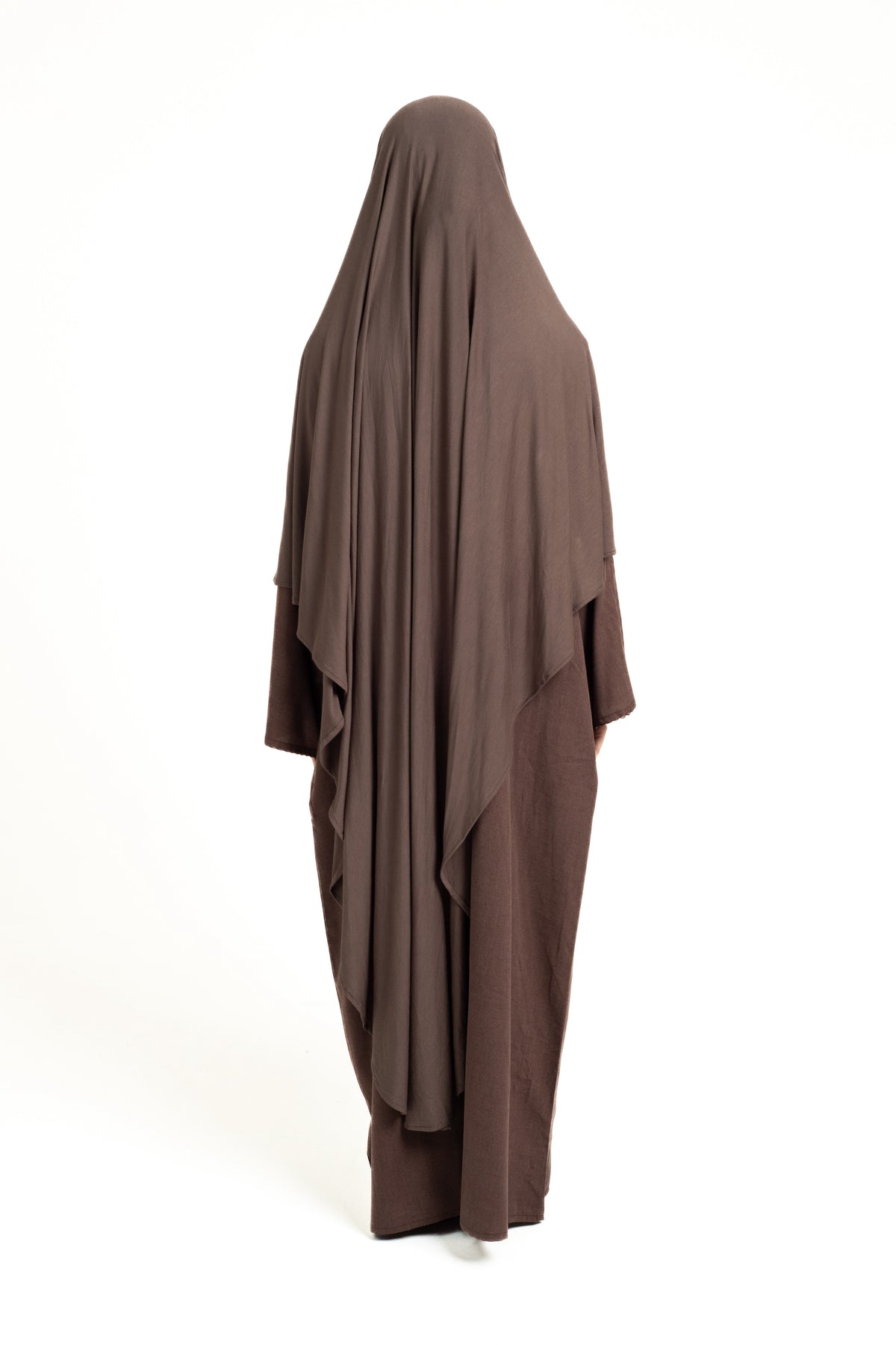Ash brown maxi khimar