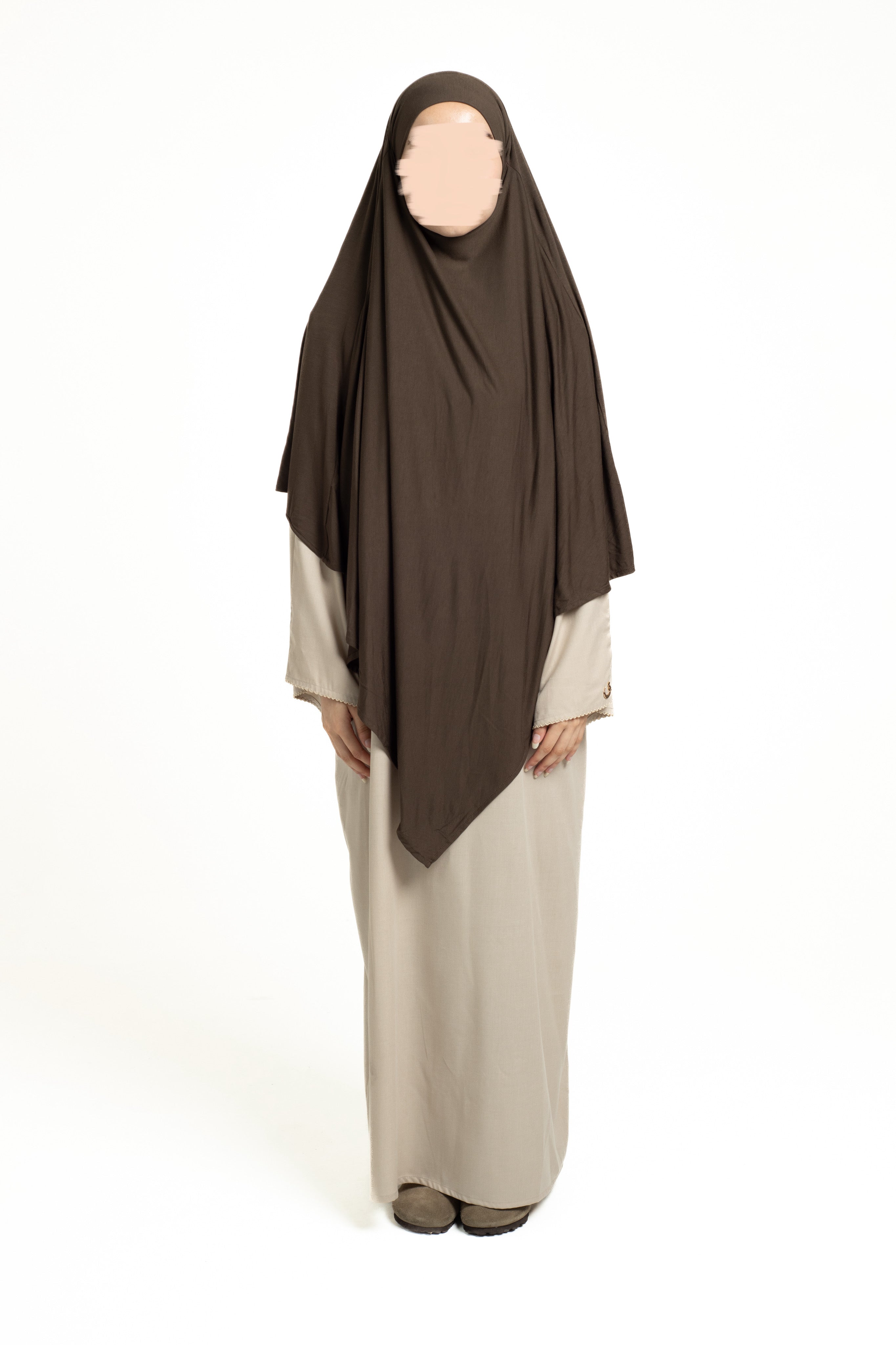 Olive brown regular Khimar