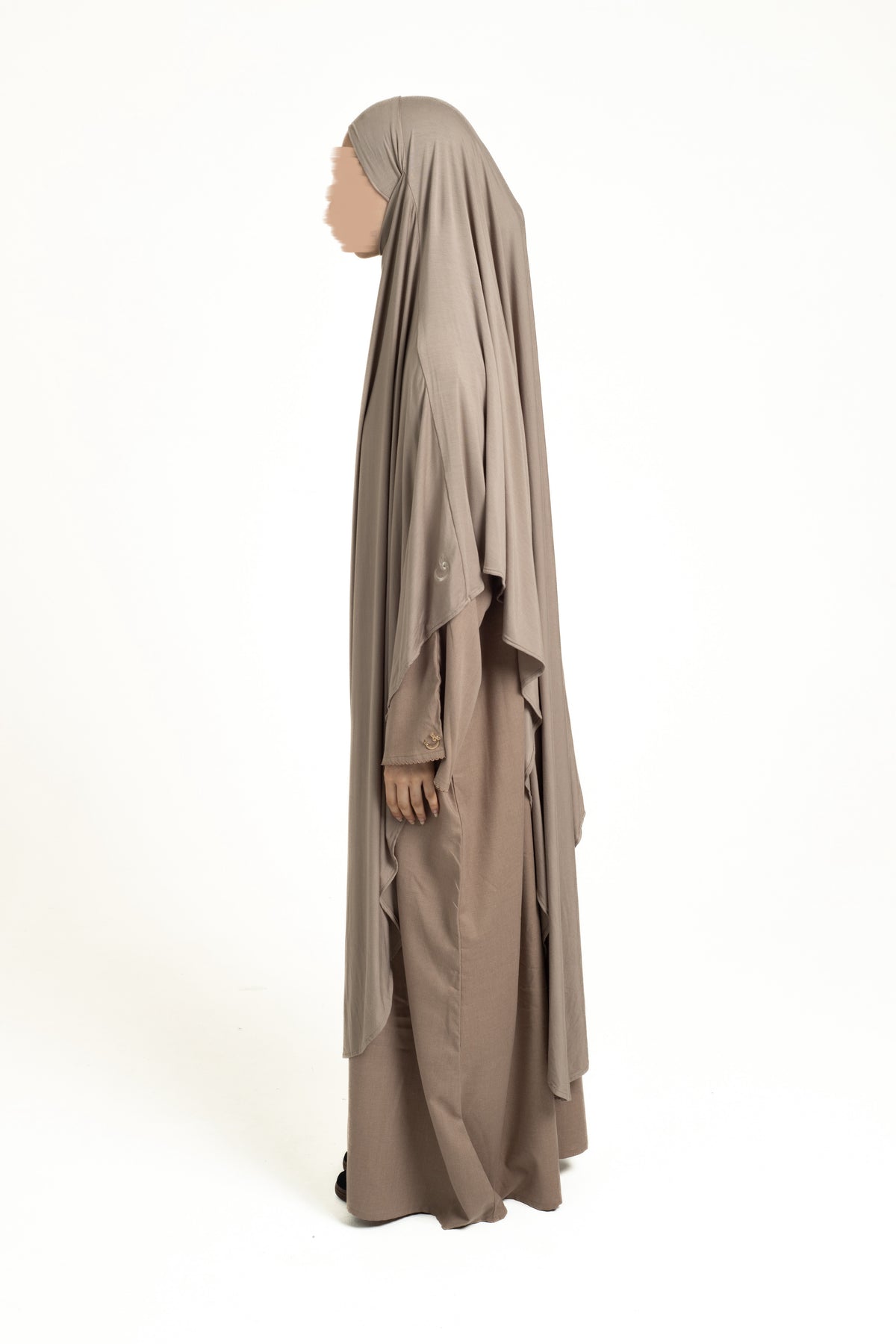 Light mocha maxi khimar