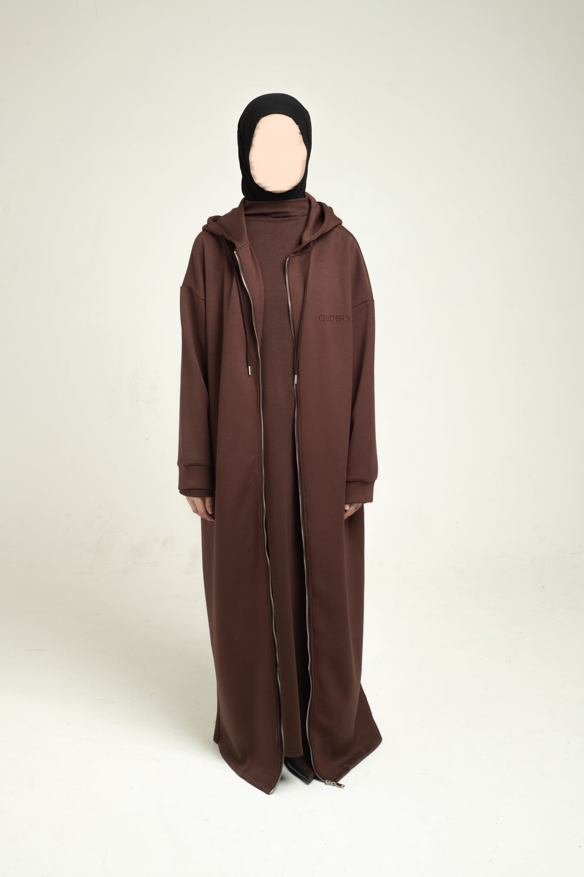 Hoodie Abaya - Chocolate