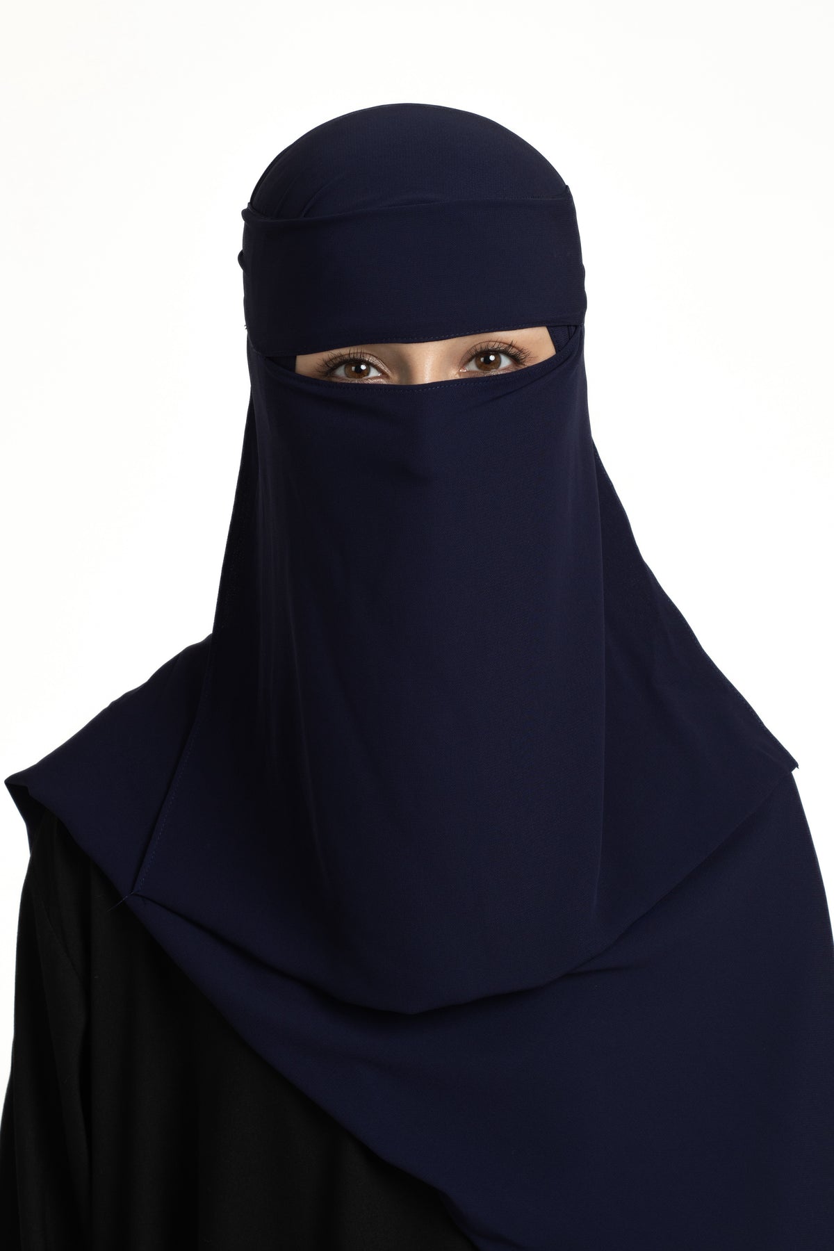 Deep navy niqab set
