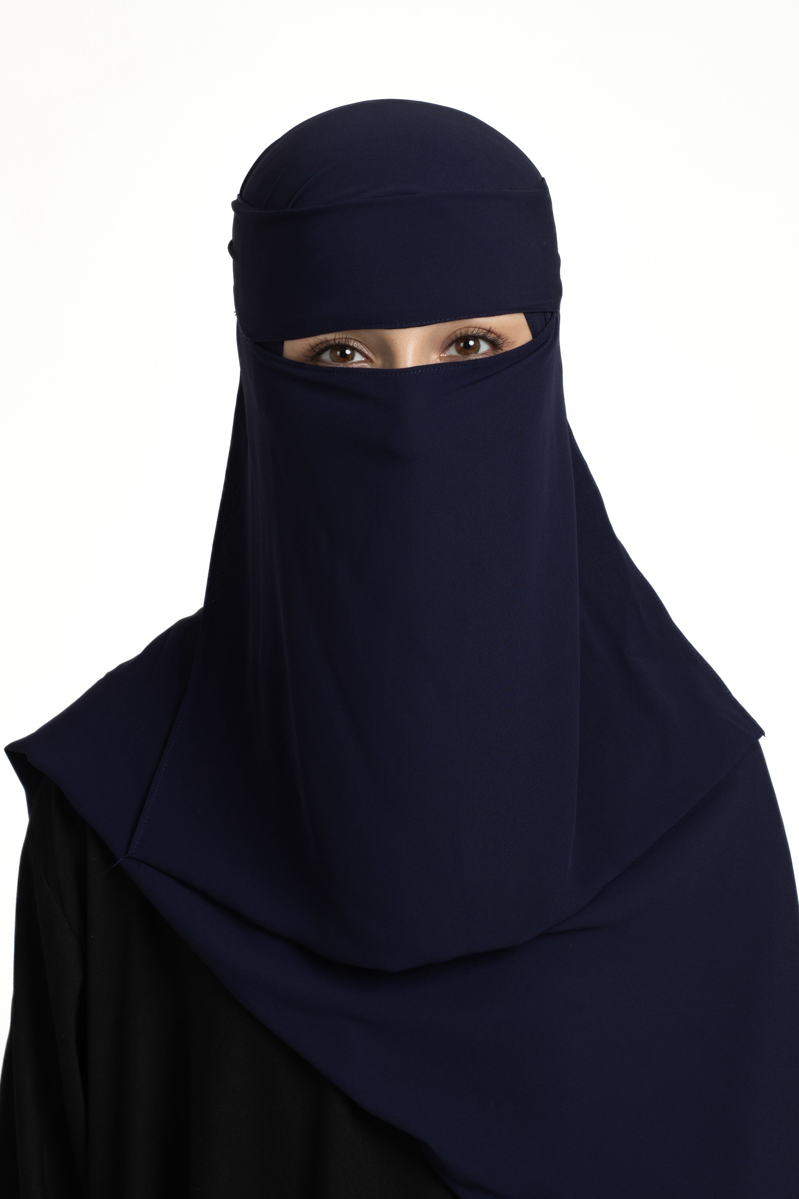 Deep navy niqab set