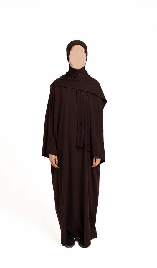 Deep chocolate abaya