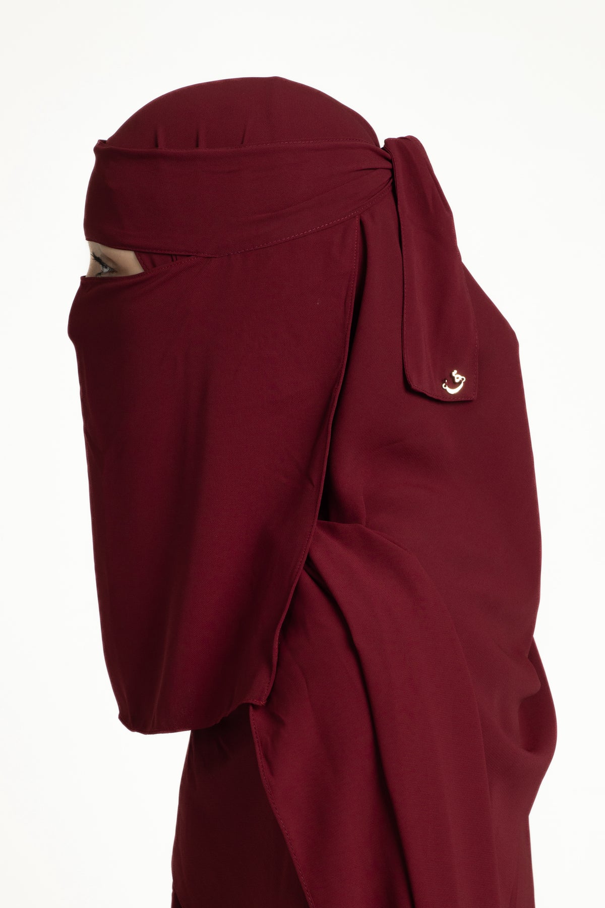 Burgundy niqab set