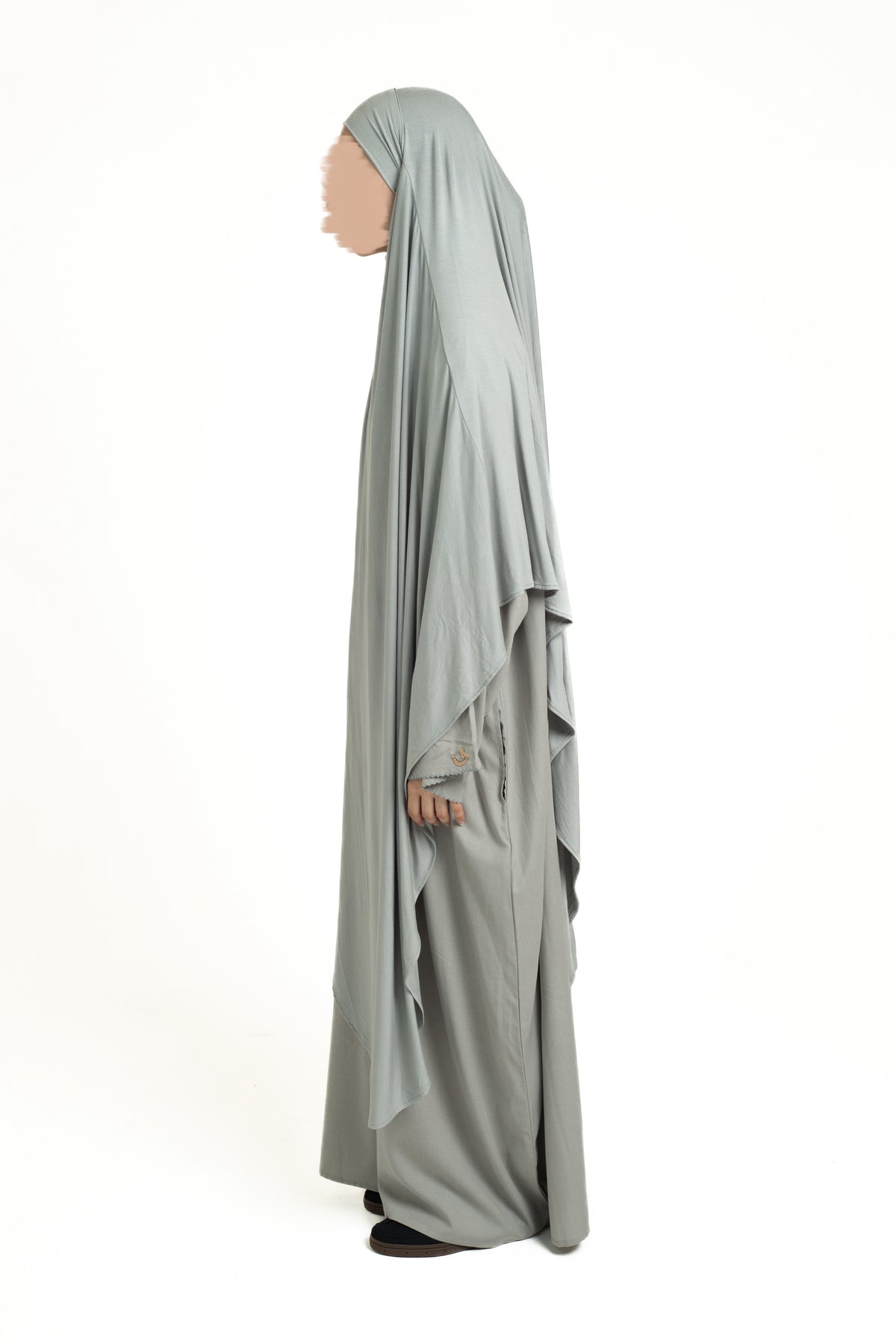 Seal blue maxi khimar