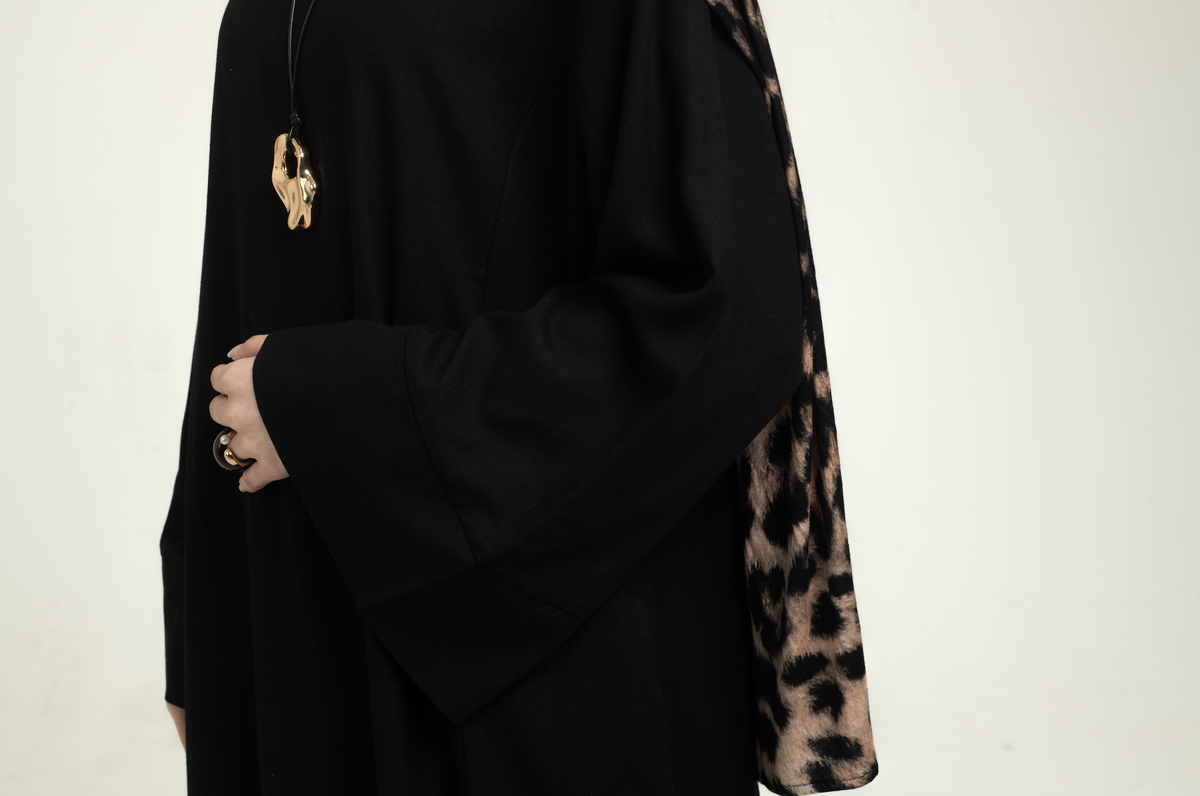 Linen Abaya - Black